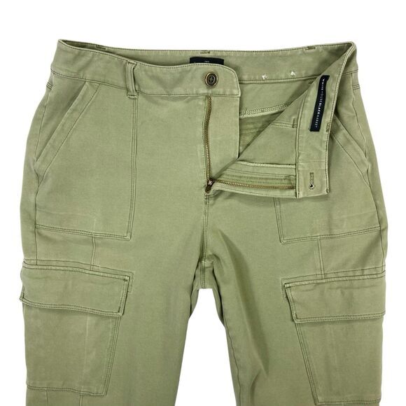White House Black Market Cargo Joggers Womens 6 Green Outdoor Hiking Breathable - Picture 3 of 14